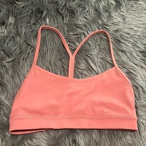 Pink lululemon flow y bra